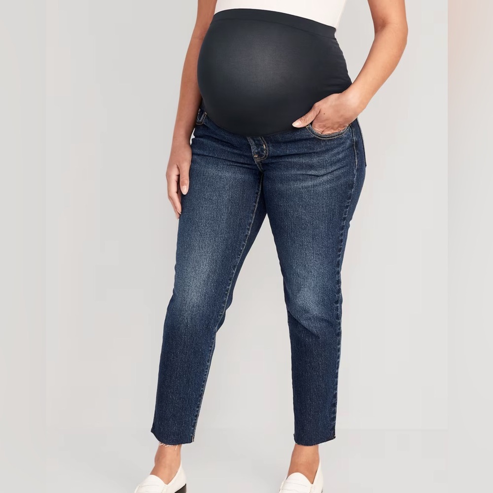 Old Navy O.G. Straight Full Panel Maternity Jeans 16L